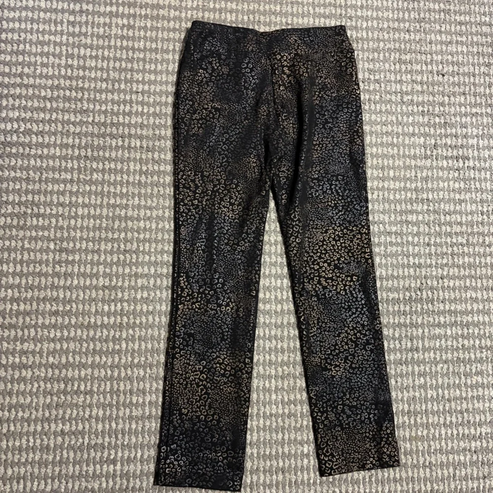 Lena Gabriele Black Leggings Leopard Print 6